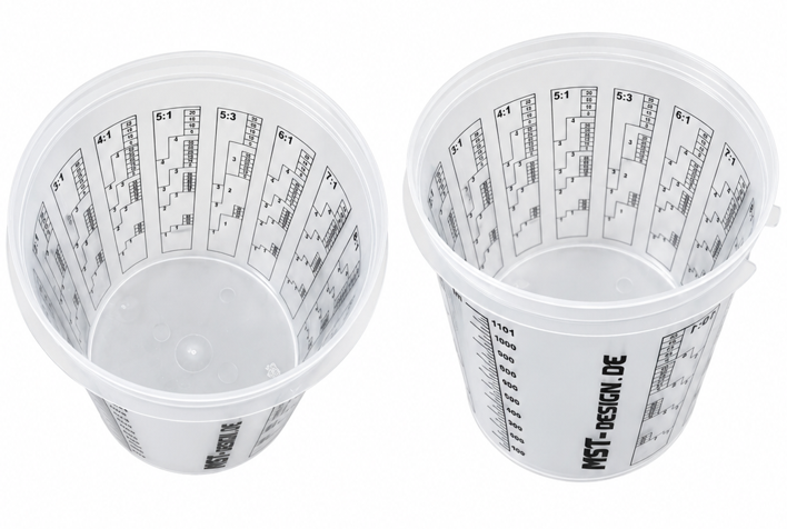 Lackmischbecher - Messbecher - Mischbecher 1,4 L - 1400 ml