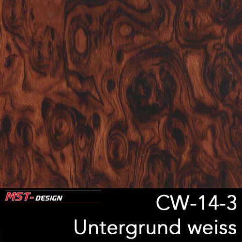 Wassertransferdruckfolie CW-14-3 - Wurzelholz Holz - Film in 1000 cm Breite