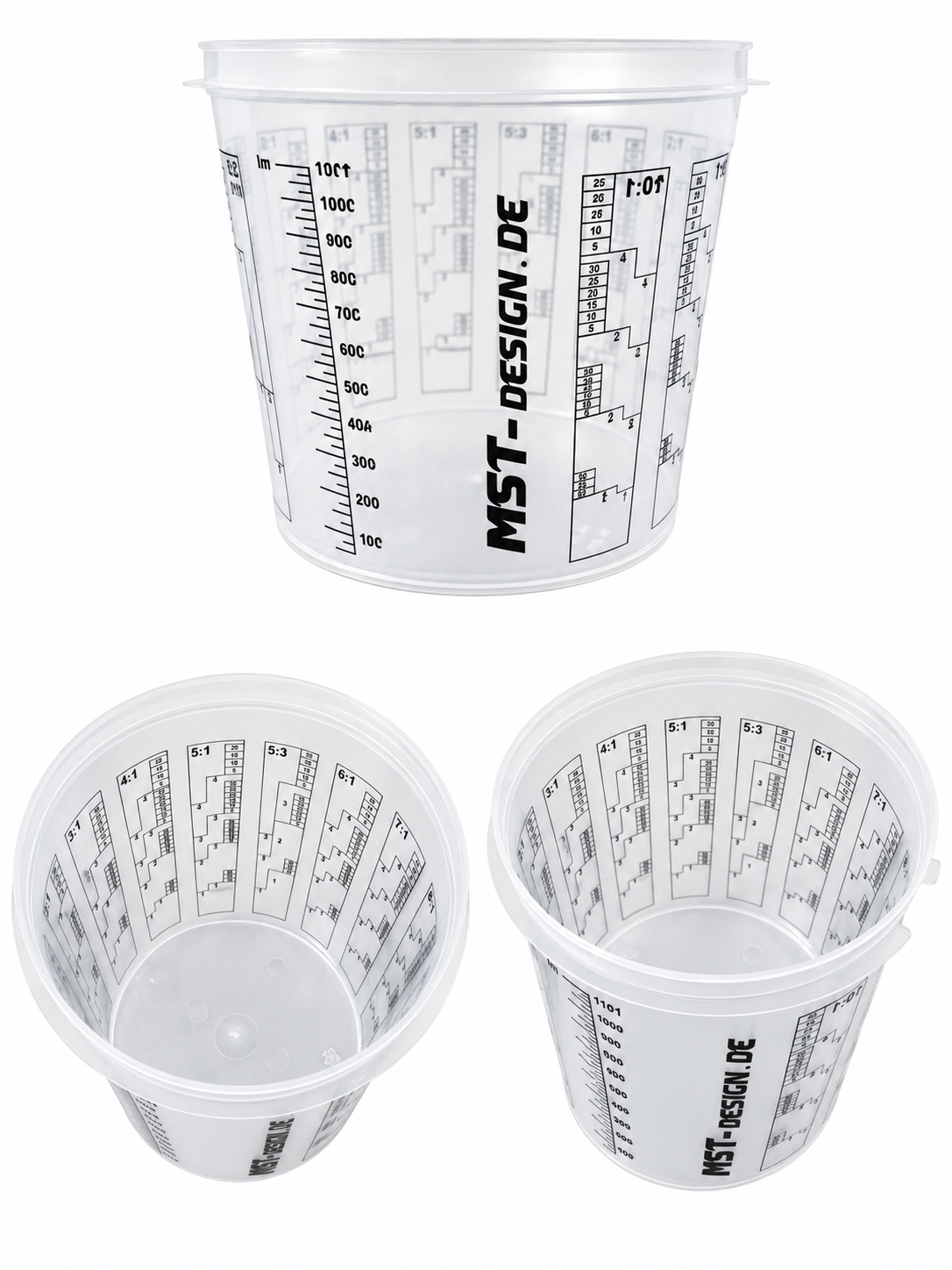 Lackmischbecher - Messbecher - Mischbecher 1,4 L - 1400 ml