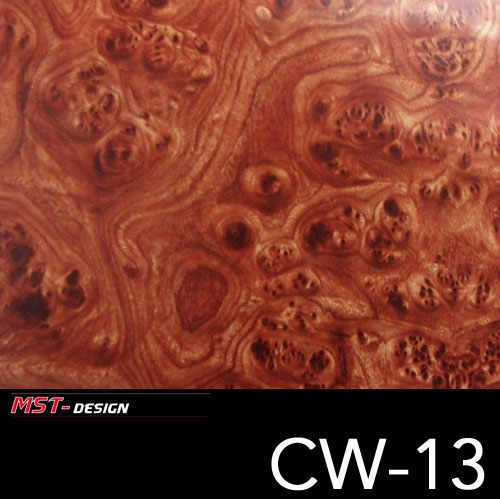Wassertransferdruckfolie CW-13 - Wurzelholz Holz - Film in 50 cm Breite
