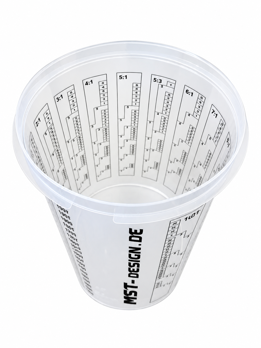 Lackmischbecher - Messbecher - Mischbecher 2,3 L - 2300 ml