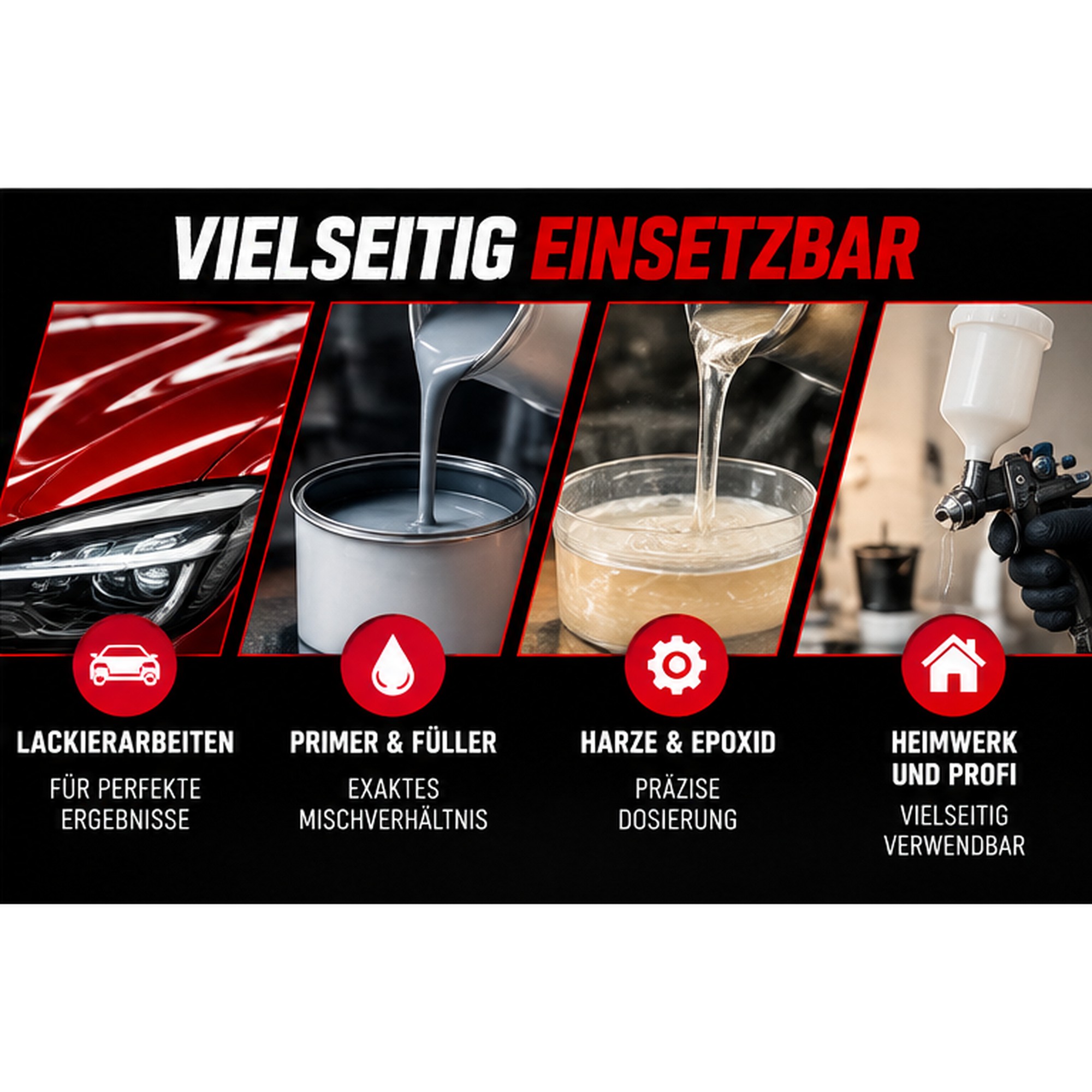 Lackmischbecher - Messbecher - Mischbecher 0,75 L - 750 ml - 0,75 l - 200 Stück (Karton)