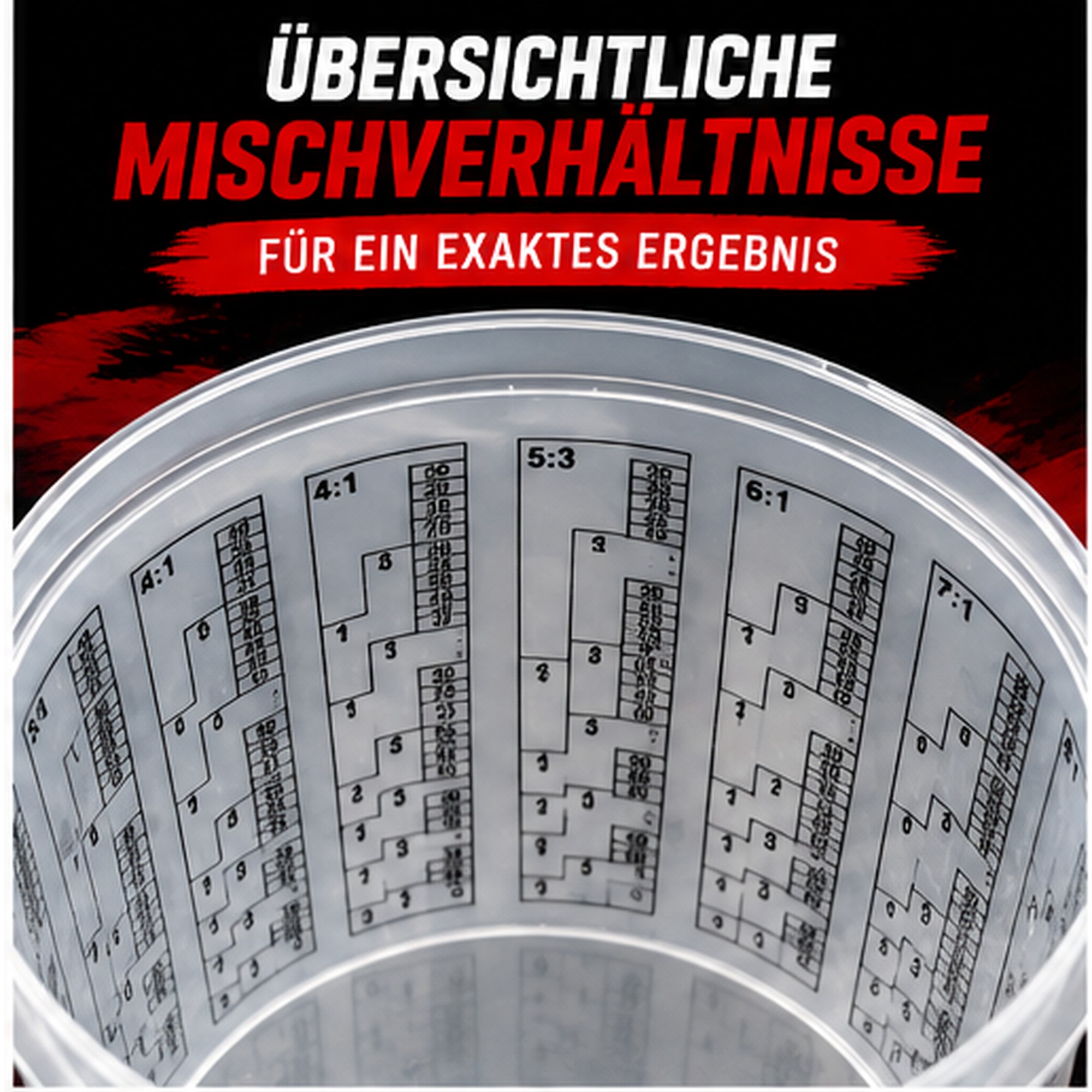 Lackmischbecher - Messbecher - Mischbecher 0,75 L - 750 ml - 0,75 l - 200 Stück (Karton)