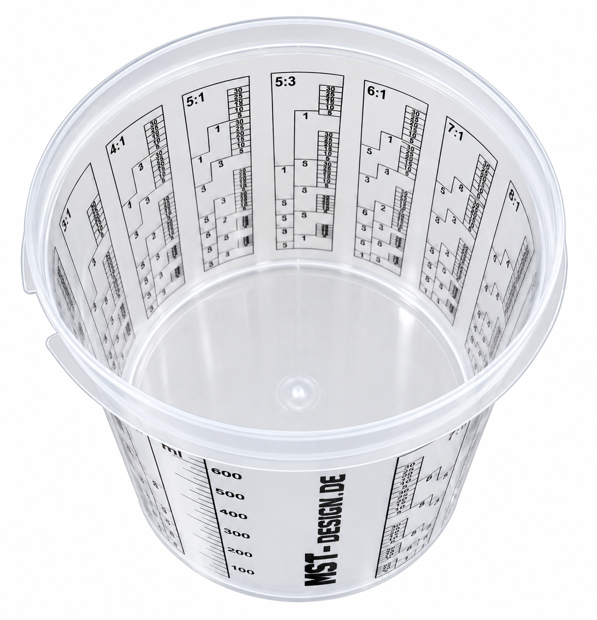 Lackmischbecher - Messbecher - Mischbecher 0,75 L - 750 ml - 0,75 l - 200 Stück (Karton)