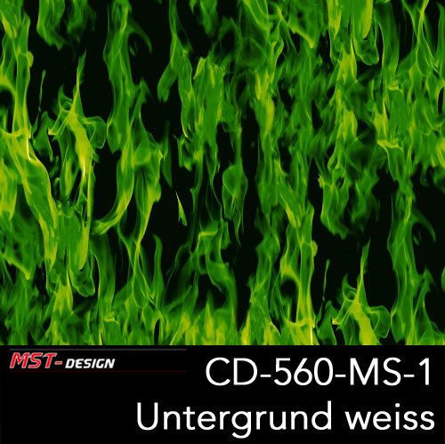 Wassertransferdruckfolie CD-560-MS-1 - Flammen Flames - Film in 100 cm Breite