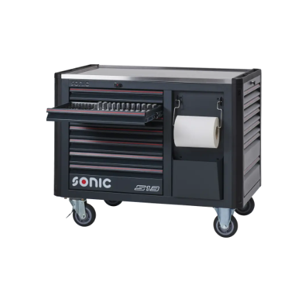 Sonic S13 Werkzeugwagen / Werkstattwagen gefüllt 236-teilig dunkelgrau - 723680