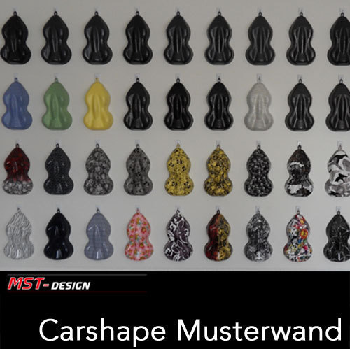 Carshape - Mustershape - Lackfrosch aus ABS schwarz 25 Stück