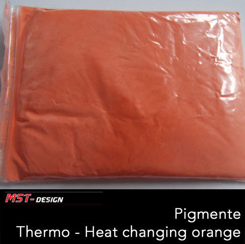 Pigmente Thermo - Heat changing - Orange Effektlack  25 Gramm