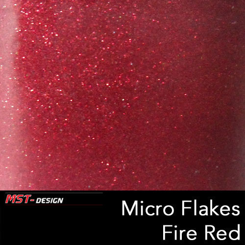 Micro Flakes Fire Red Metallic Effektlack