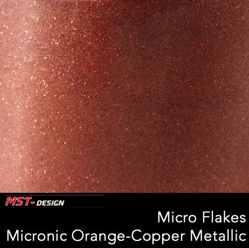 Micro Flakes - Micronic Orange-Copper Metallic Effektlack