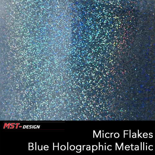 Micro Flakes Blue Holographic Metallic Effektlack 25 Gramm