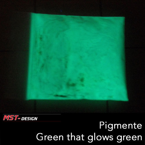 Pigmente Glow in the dark - Green that glows green - Leuchtpigmente 25 Gramm