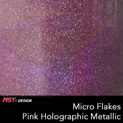 Micro Flakes Pink Holographic Metallic Effektlack 25 Gramm