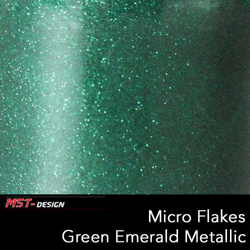 Micro Flakes Green Emerald Metallic Effektlack