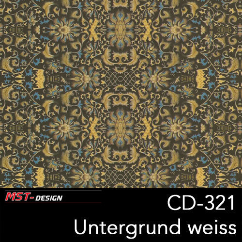 CD321 - Wassertransferdruckfilm Ornament Krone majestetisch