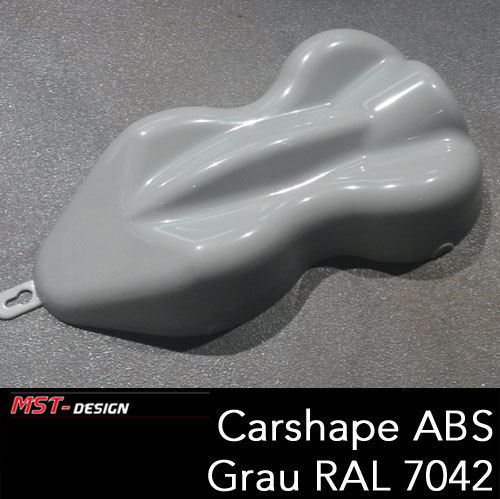 Carshape - Mustershape - Lackfrosch aus ABS verkehrsgrau RAL 7042